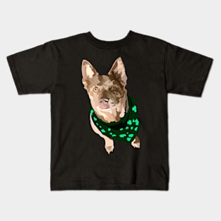 St. Patricks day dog Kids T-Shirt